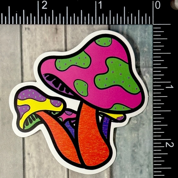 🌀10/$10🌀 Magic Mushroom Waterproof Sticker Decal - Picture 1 of 1